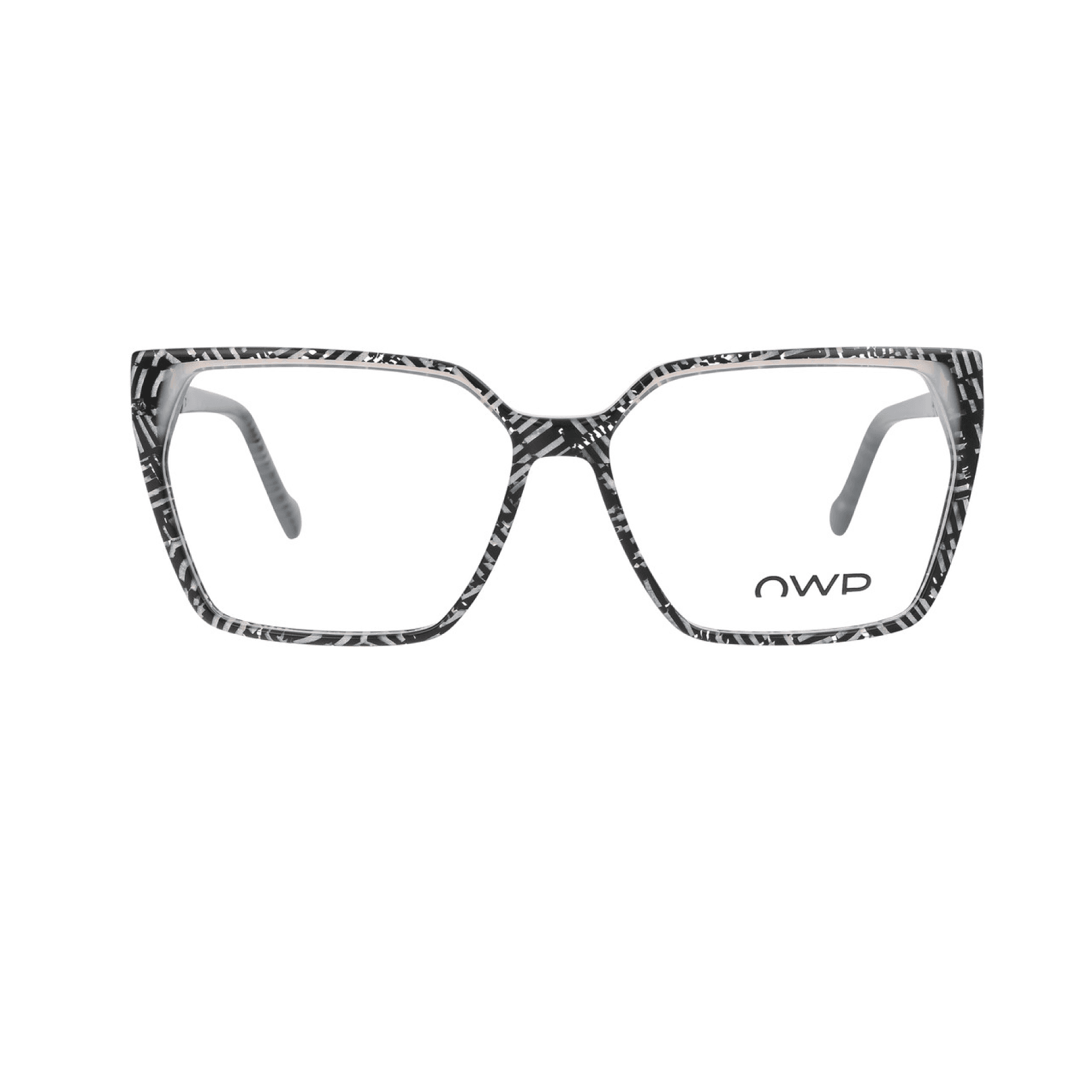OWP PLASTIC, BLACK-WHITE front view