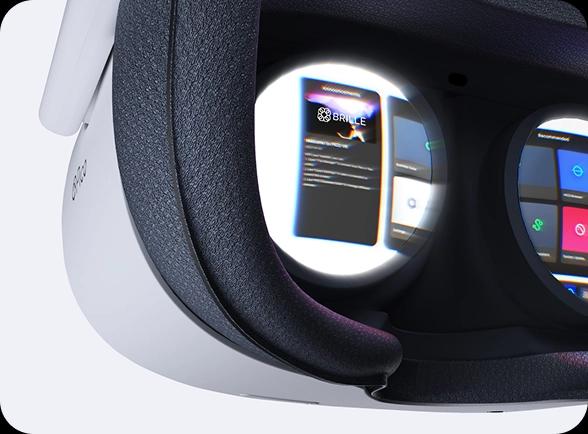 VR lens display